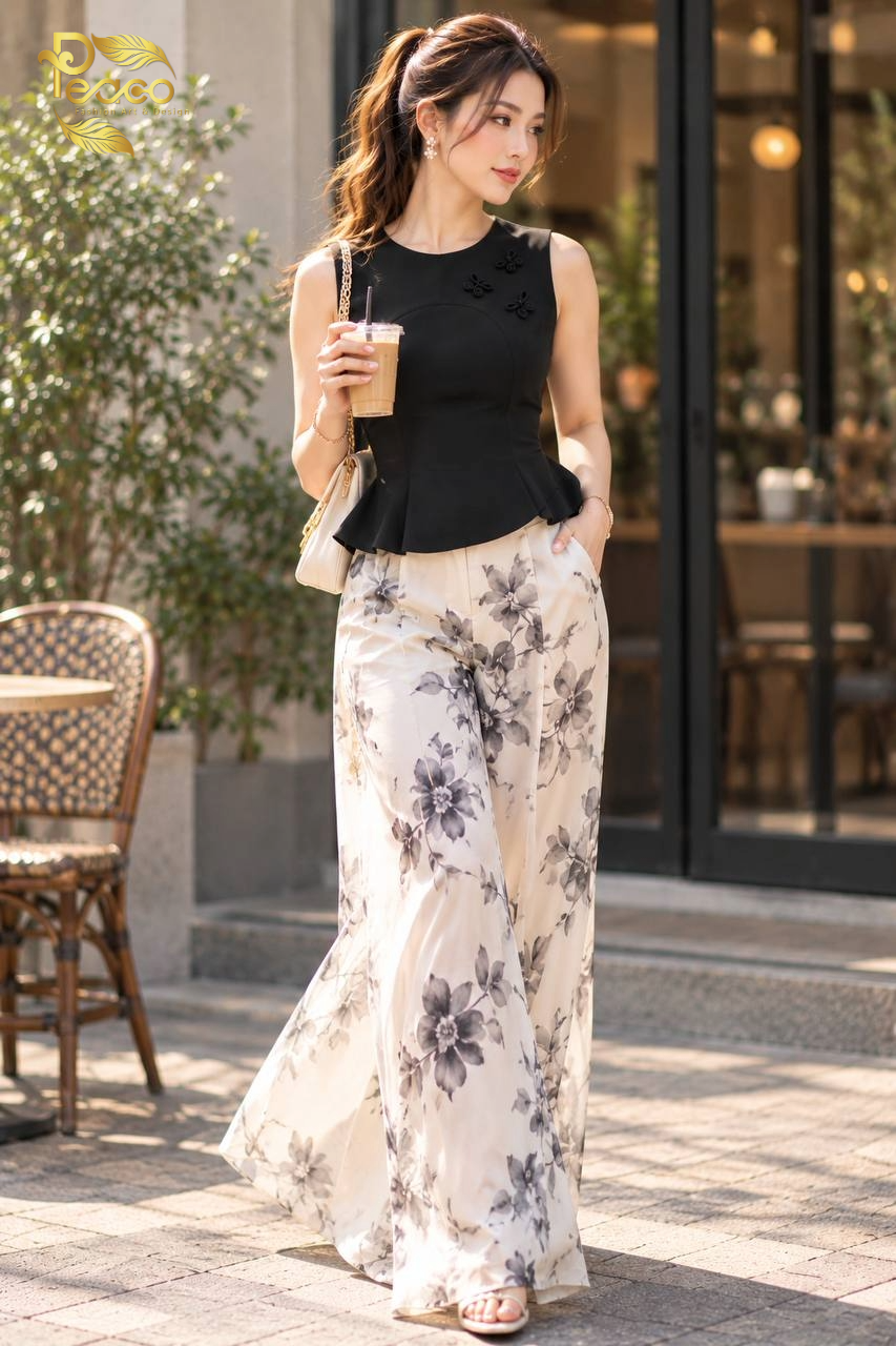 Butterfly Knot Peplum Blouse