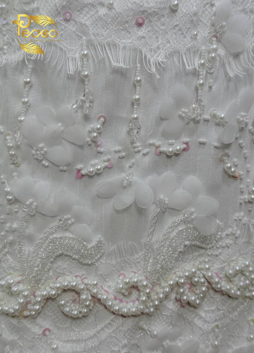 Traditional Hand-Beaded Silk Bridal & Signing Ceremony Costume