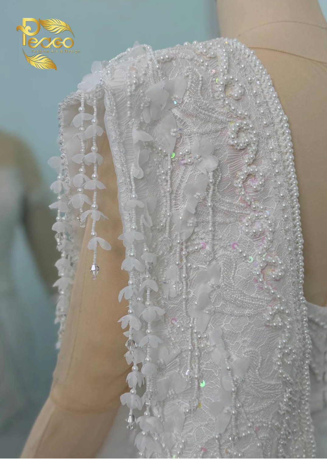 Traditional Hand-Beaded Silk Bridal & Signing Ceremony Costume