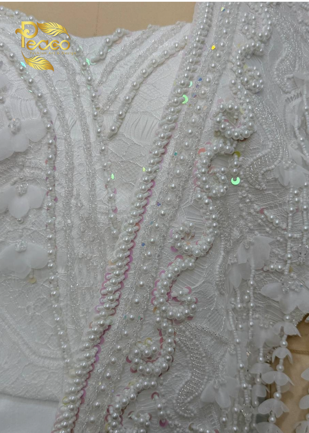 Traditional Hand-Beaded Silk Bridal & Signing Ceremony Costume