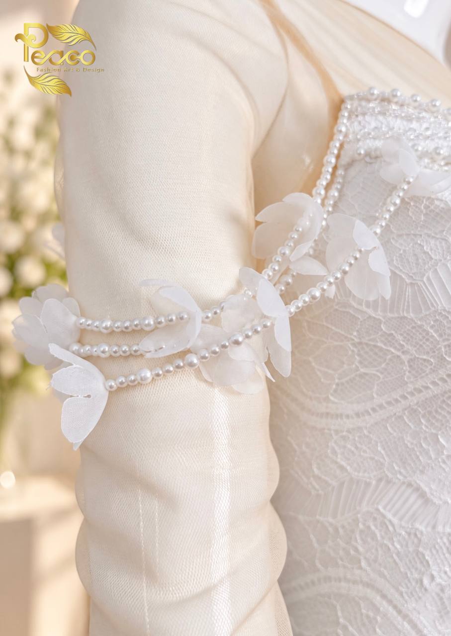 Traditional Hand-Beaded Silk Bridal & Signing Ceremony Costume