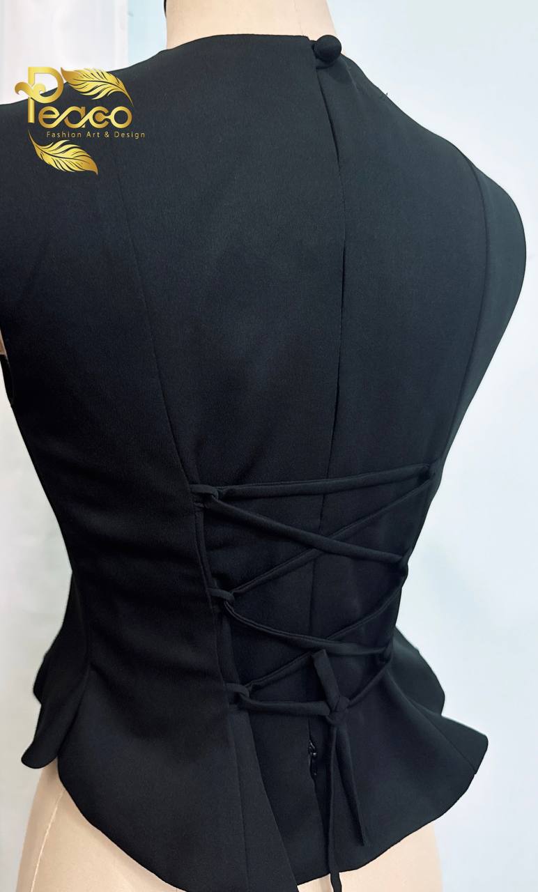 Butterfly Knot Peplum Blouse